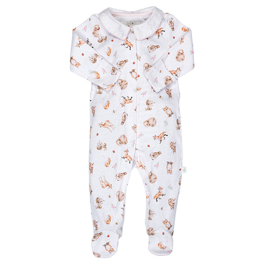 Wrendale Designs Little Forest Printed Babygrow 6 to 9 Months